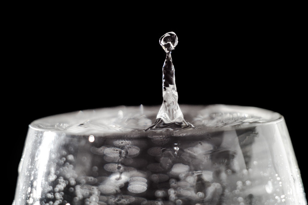 water splash in wineglass - Photo, Image