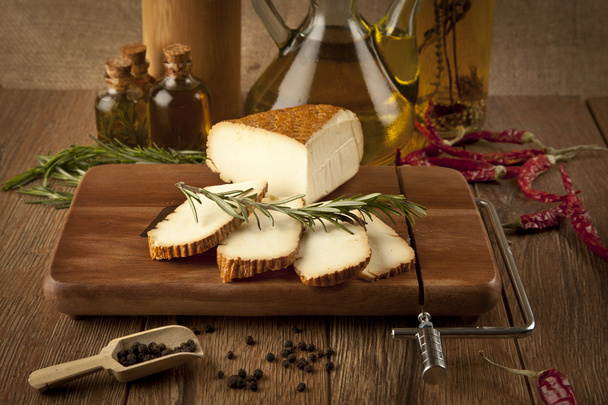 füme peynir konsept fotoğraf - Fotoğraf, Görsel