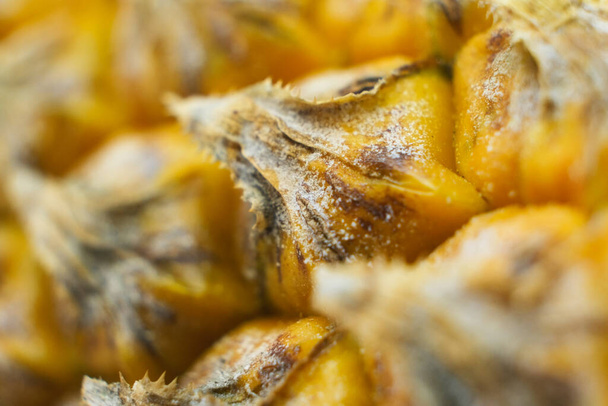 Blurred background of fresh pineapple - Zdjęcie, obraz