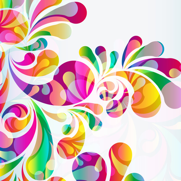 Abstract colorful arc-drop background. - Wektor, obraz