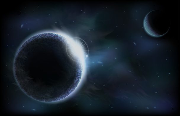 Dark planets - Vector, Image