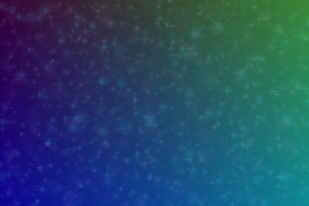 Abstract purple and sea green background with star shaped random spots. - Photo, Image