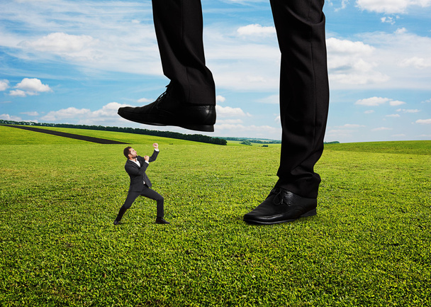 σύγκρουση μεταξύ επιχειρηματία και αφεντικό - Φωτογραφία, εικόνα