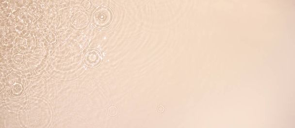 banner background transparent beige clear water surface texture  - Photo, Image