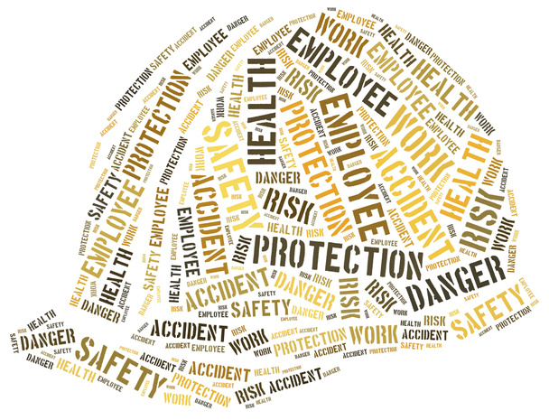 Safety at work concept. Word cloud illustration. - Photo, Image