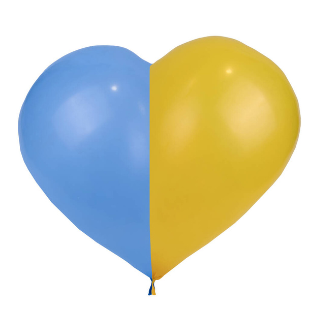 yellow and blue heart-shaped balloo - Fotó, kép