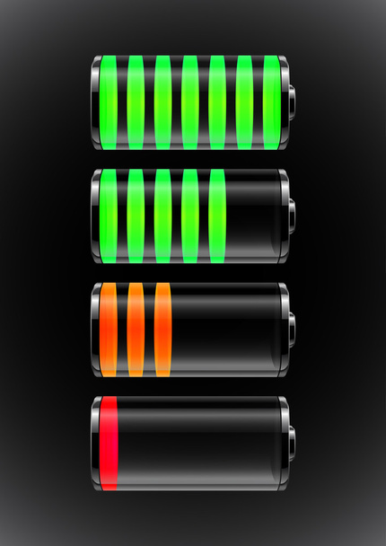 Battery charge status - Вектор,изображение