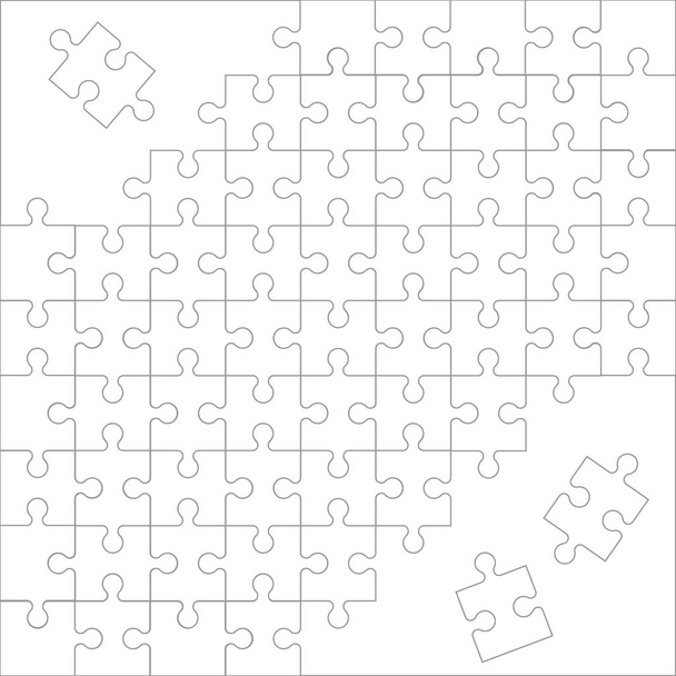 Jigsaw puzzle fundo com peças em falta. Vetor - Vetor, Imagem