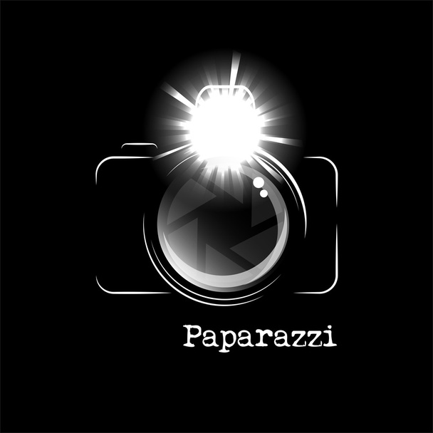 Paparazzi-Kamera - Vektor, Bild