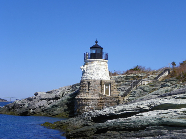 Castle Hill Lighthouse, Rhode Island, EUA
 - Foto, Imagem