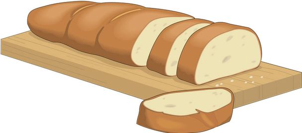 French Bread Vector Illustration - Vector, Image