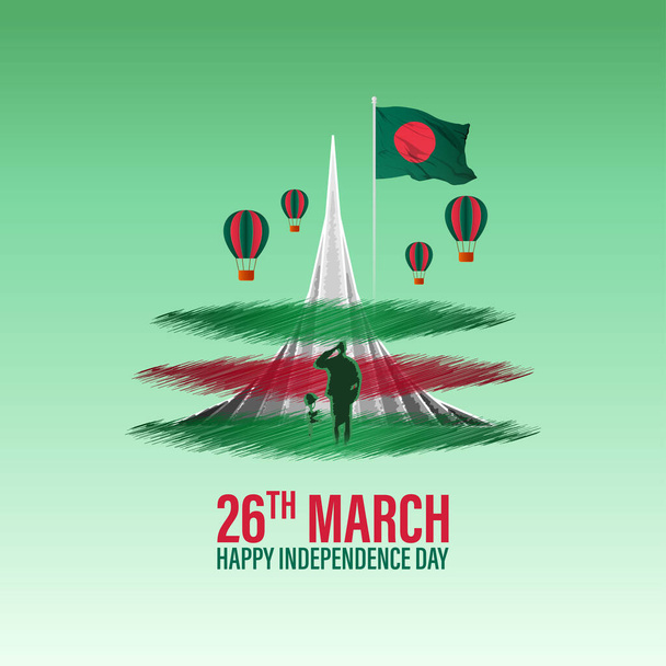 Vector illustratie voor Happy Bangladesh Independence Day - Vector, afbeelding