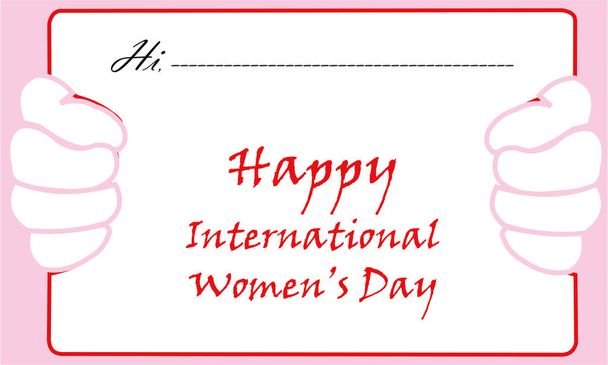 Tarjeta de felicitación del Día Internacional de la Mujer para conmemorar los logros culturales, políticos y socioeconómicos de las mujeres mediante la ilustración - Foto, imagen