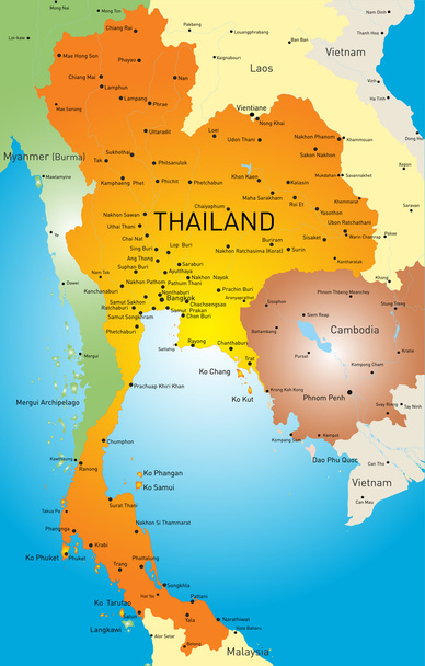 Thailand - Vektor, Bild