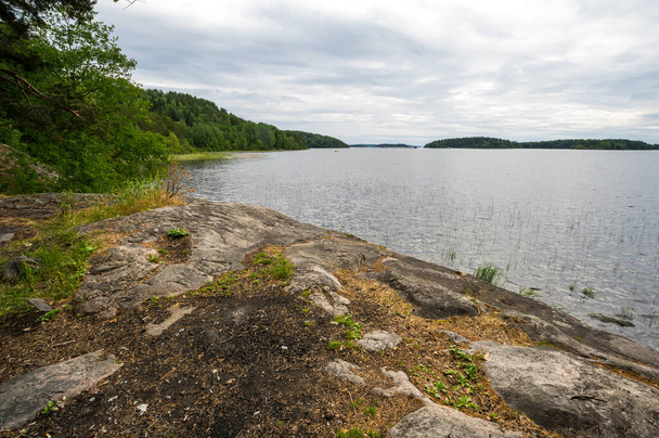 View of the lake in the Republic of Karelia, Russia - Foto, immagini