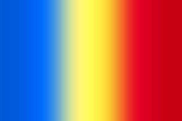 abstrakter Hintergrund mit Farbverlauf blau, gelb und rot - Foto, Bild