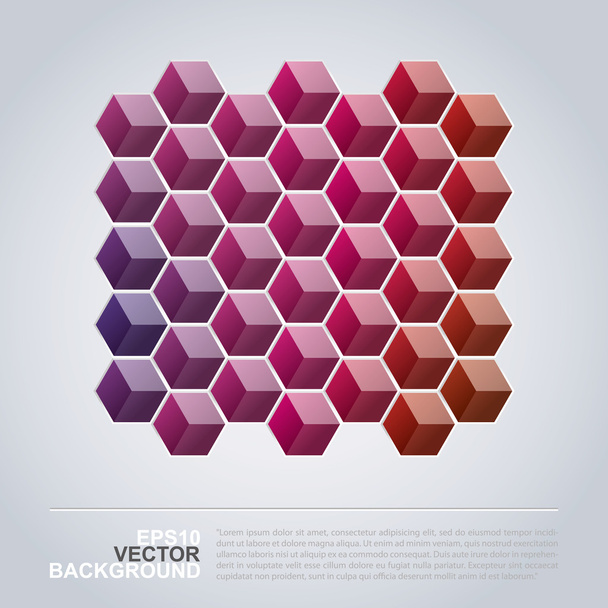 Colorful Cubes - Abstract Background Design - Vektori, kuva