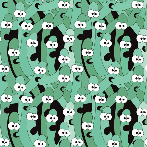 Kids seamless worms pattern for fabrics and textiles and packaging and linens and gifts and cards and hobbies - Foto, imagen