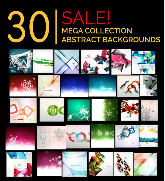grote mega verzameling van abstracte achtergronden, verkoop - Vector, afbeelding