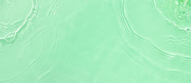 fond de bannière transparent vert clair texture de surface de l'eau  - Photo, image