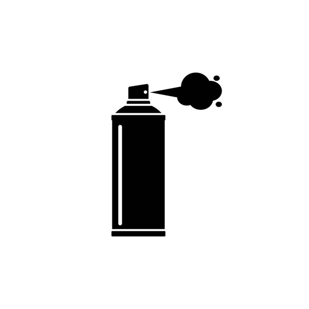 Aerosol cilinder spray icoon. Geïsoleerde vectorillustratie op witte achtergrond. - Vector, afbeelding