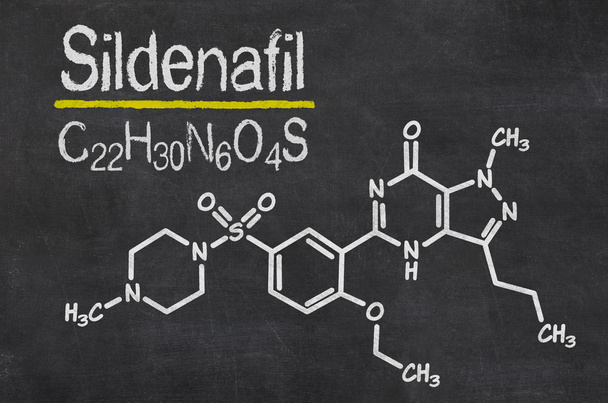 Blackboard with chemical formula - Photo, Image