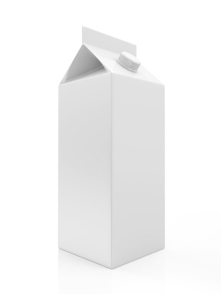 White Blank Milk or Juice Package - Foto, Imagen