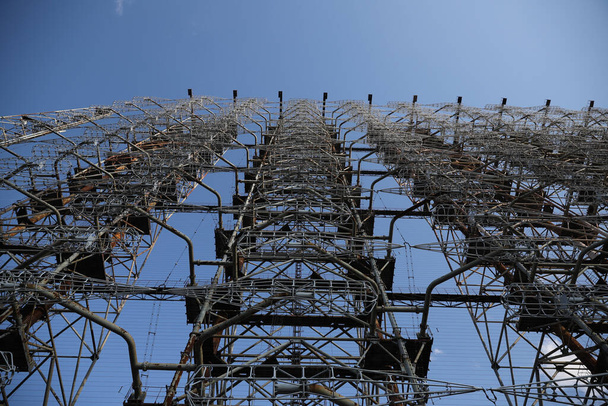 Radar Duga w strefie wyłączonej z Czarnobyla, Czarnobyl, Ukraina - Zdjęcie, obraz