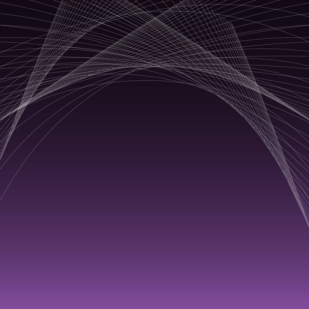 Purple Abstract with Curved Lines - Vector, Image