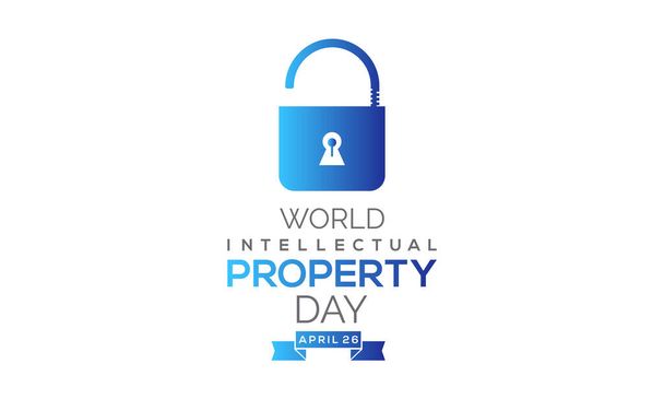 World Intellectual Property Day. Property right awareness template for banner, card, background - Vector, Image