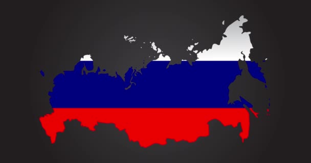 Russische tekst met Glitch Effect. Euraziatisch land. Reisbestemming. - Video