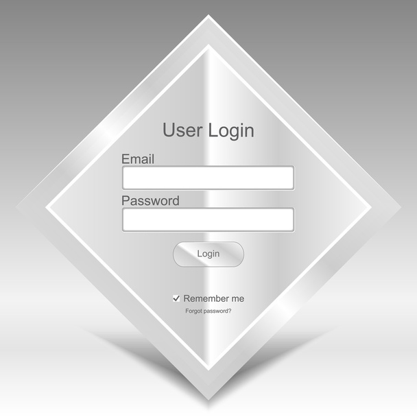 Web elements. Register and login web window - Vecteur, image