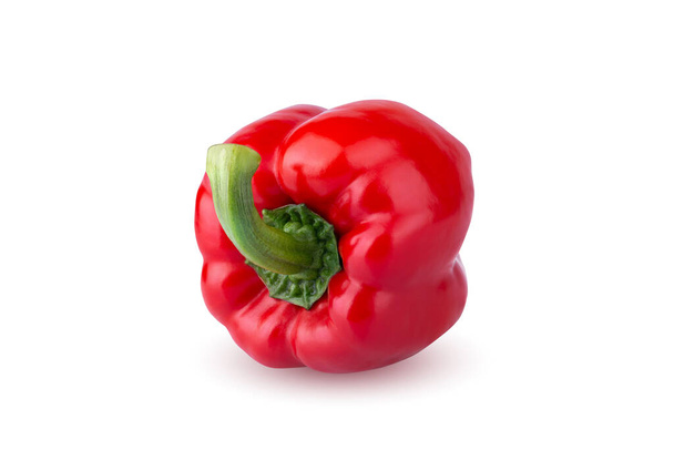 Red Bell Pepper isolated on white background - Photo, Image