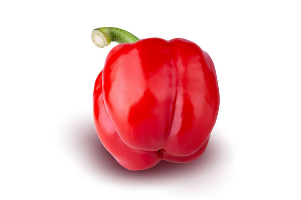 Red Bell Pepper isolated on white background - Photo, image