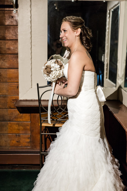 Bride wating in her room - Photo, Image