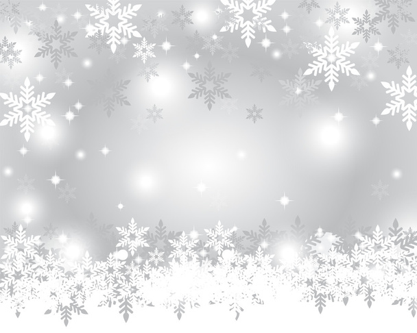 silberner Hintergrund für Weihnachten - Vektor, Bild
