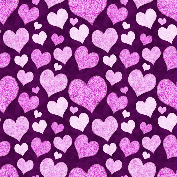 Розовое и белое Сердце на бесшовном фоне, которое повторяет для вашей любви или как послание - Фото, изображение