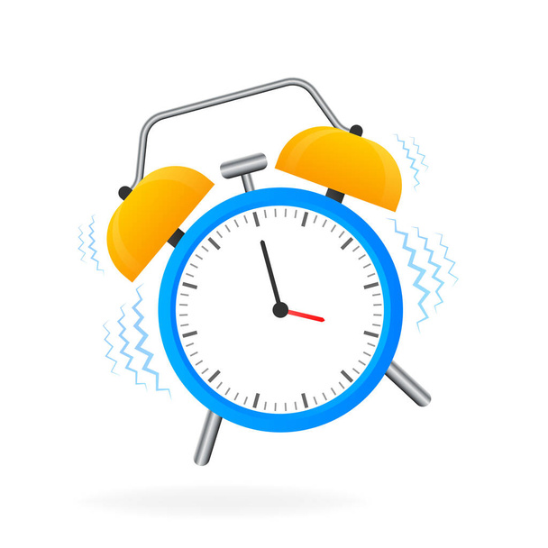 Classic alarm, great design for any purposes. Flat cartoon vector illustration. Sale vector illustration - Vector, Image