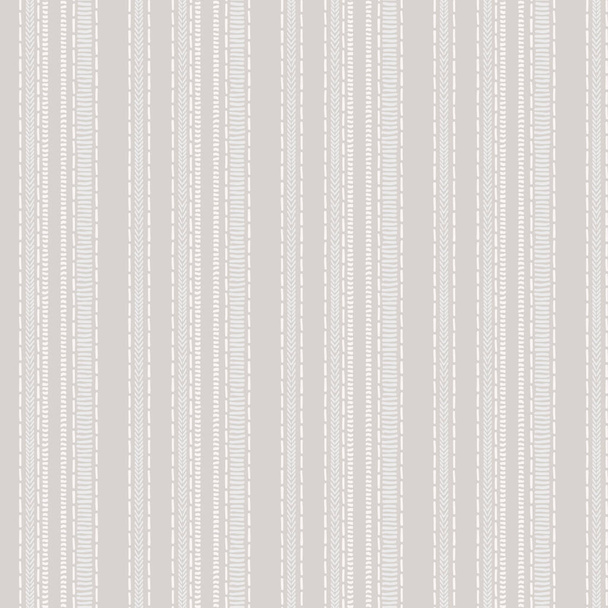 Sem costura francês país cozinha stripe tecido padrão de impressão. Cinza branco vertical listrado fundo. Batik tintura provence estilo rústico tecido cottagecore têxtil.  - Vetor, Imagem