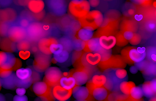 Symbols of Love. Shot of a heat-shaped colors - Background themes. - Foto, Bild