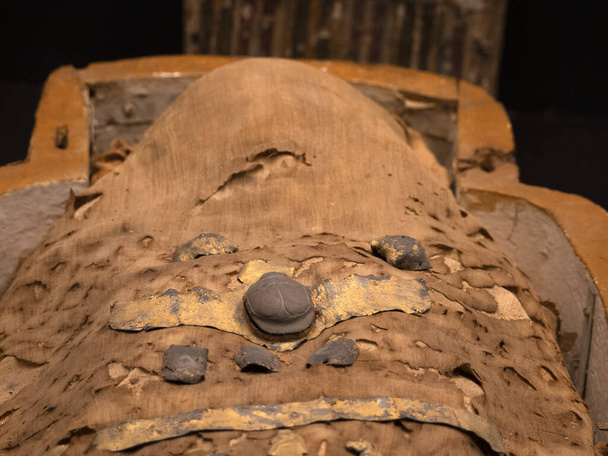 detalle momia egipcia de cerca - Foto, imagen