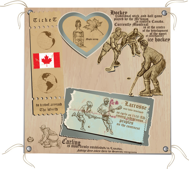Канада - Картины жизни, Спорт
 - Вектор,изображение