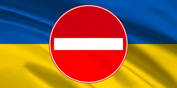 Ukrajinská národní vlajka bez vstupního pozadí  - Vektor, obrázek