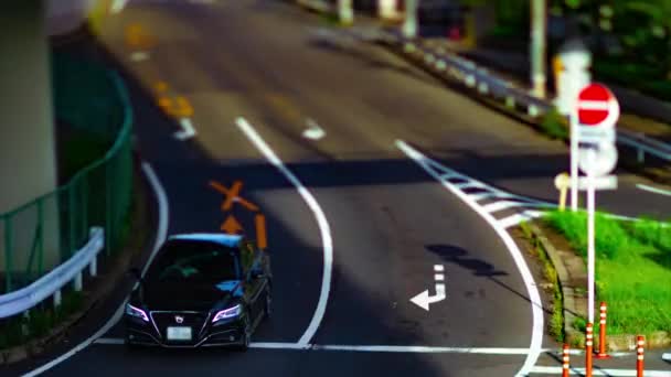 A timelapse of downtown street at Kanpachi avenue in Tokyo daytime tilt-shift - Footage, Video