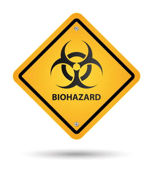 Biohazard yellow sign - Photo, Image