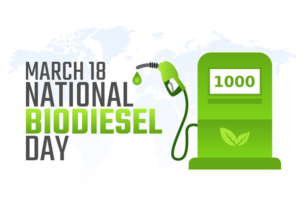 vector graphic of national biodiesel day good for national biodiesel day celebration. flat design. flyer design.flat illustration. - Vector, Image