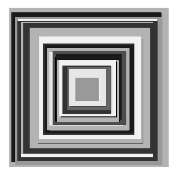 Overlapping random squares abstract grayscale geometric vector illustration - Vektori, kuva