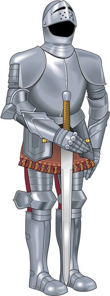 Suit of Armor Vector Illustration - Vector, Image