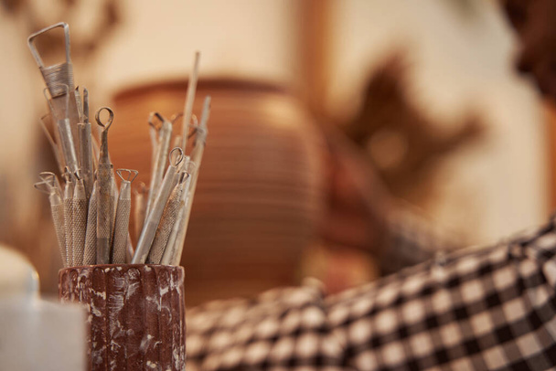 Miscellaneous ceramic instruments applied by experienced potter - 写真・画像