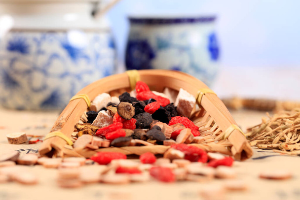 Medicina tradicional chinesa, Tiro no estúdio, close-up - Foto, Imagem